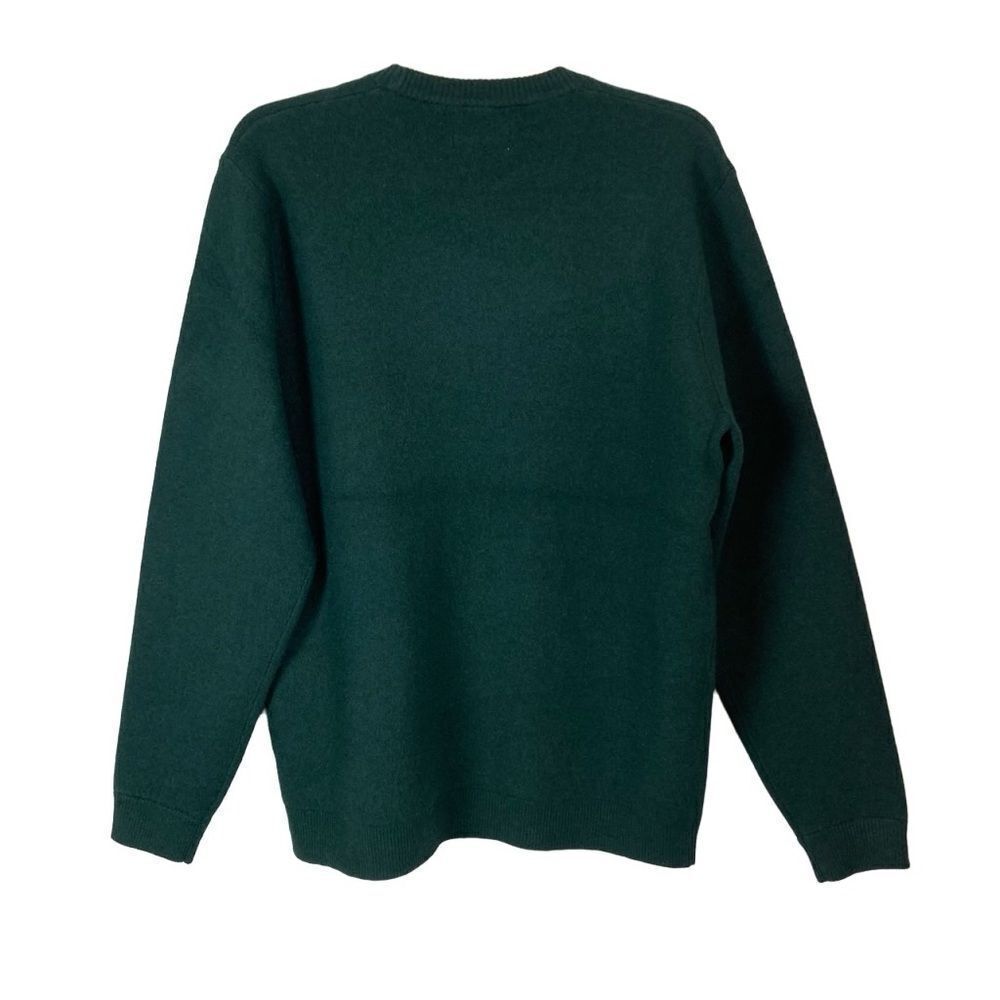 Taylor Stitch The Double Knit crewneck Sweater in Forest Wool Blend S-XL - Picture 4 of 7